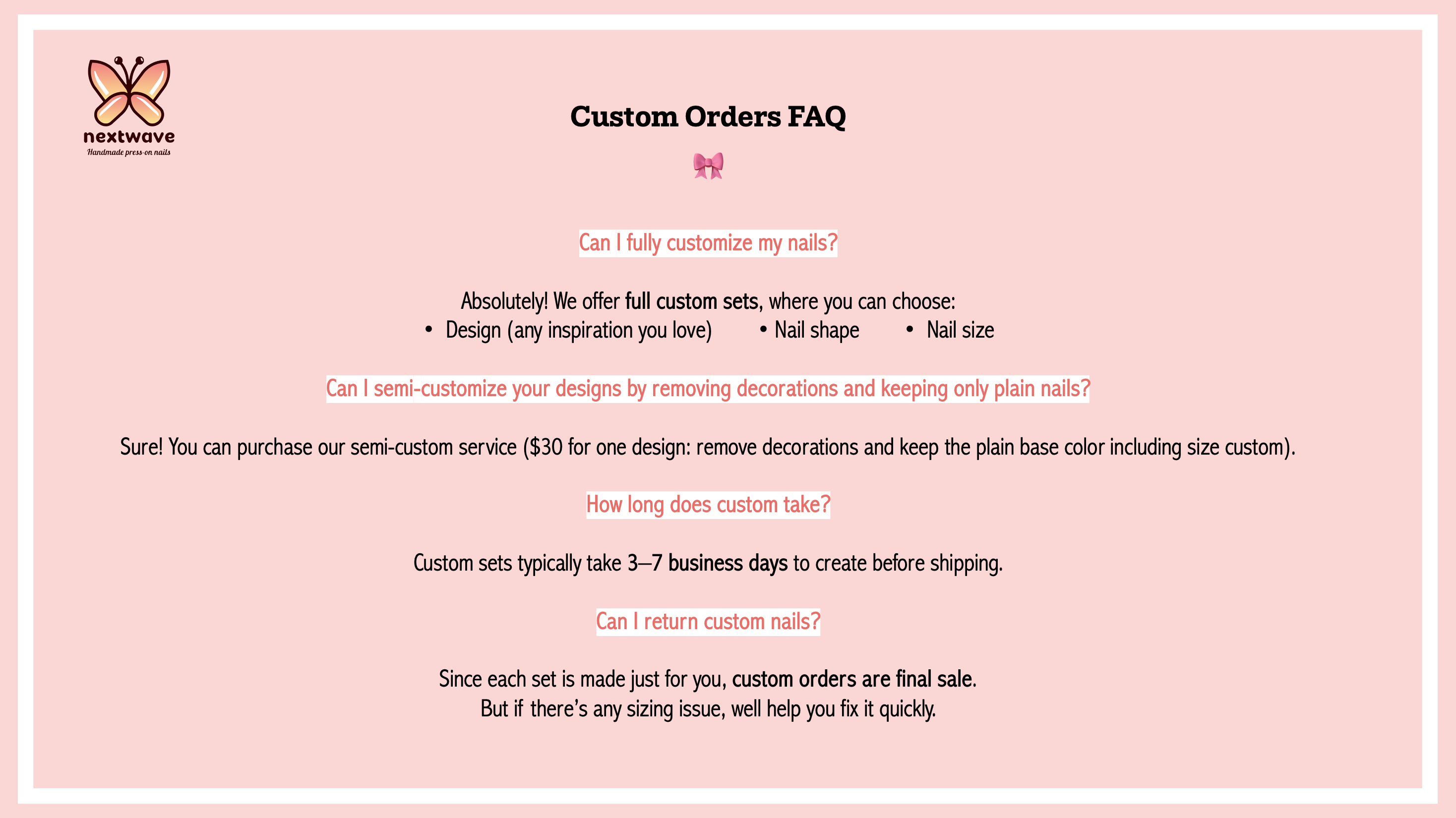 Customize Your Own Press-ons