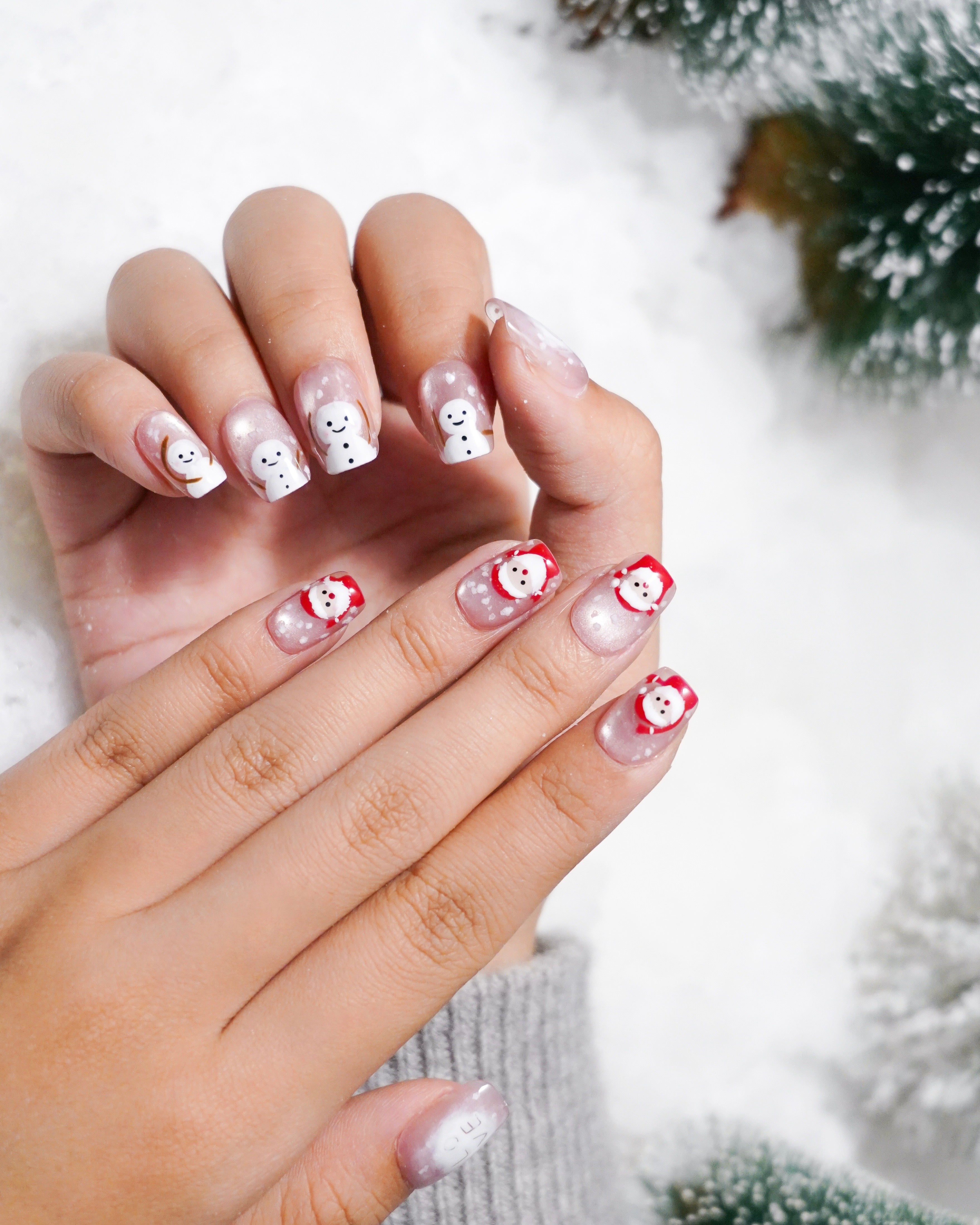 Santa & Snowman
