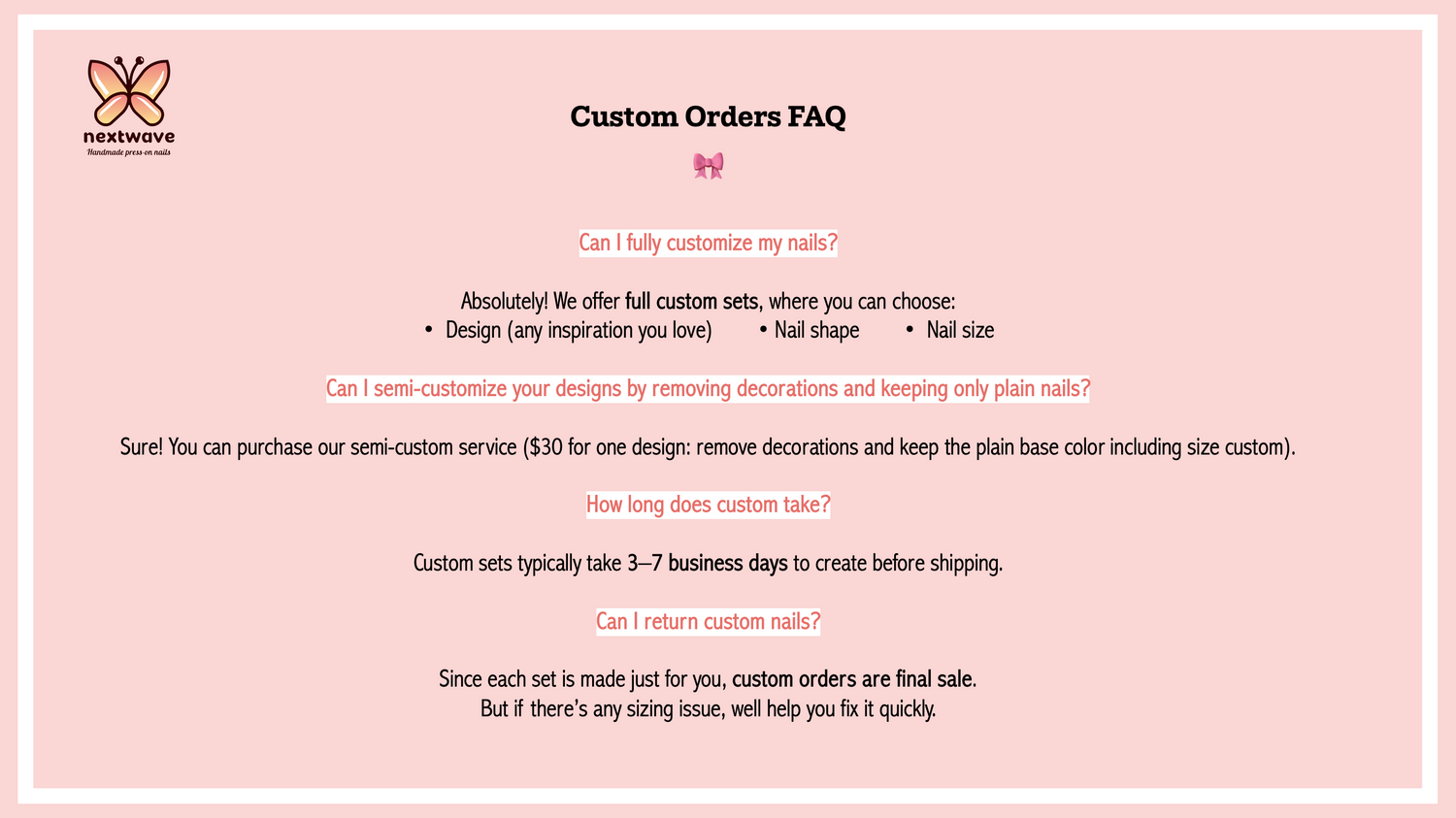 Customize Your Own Press-ons