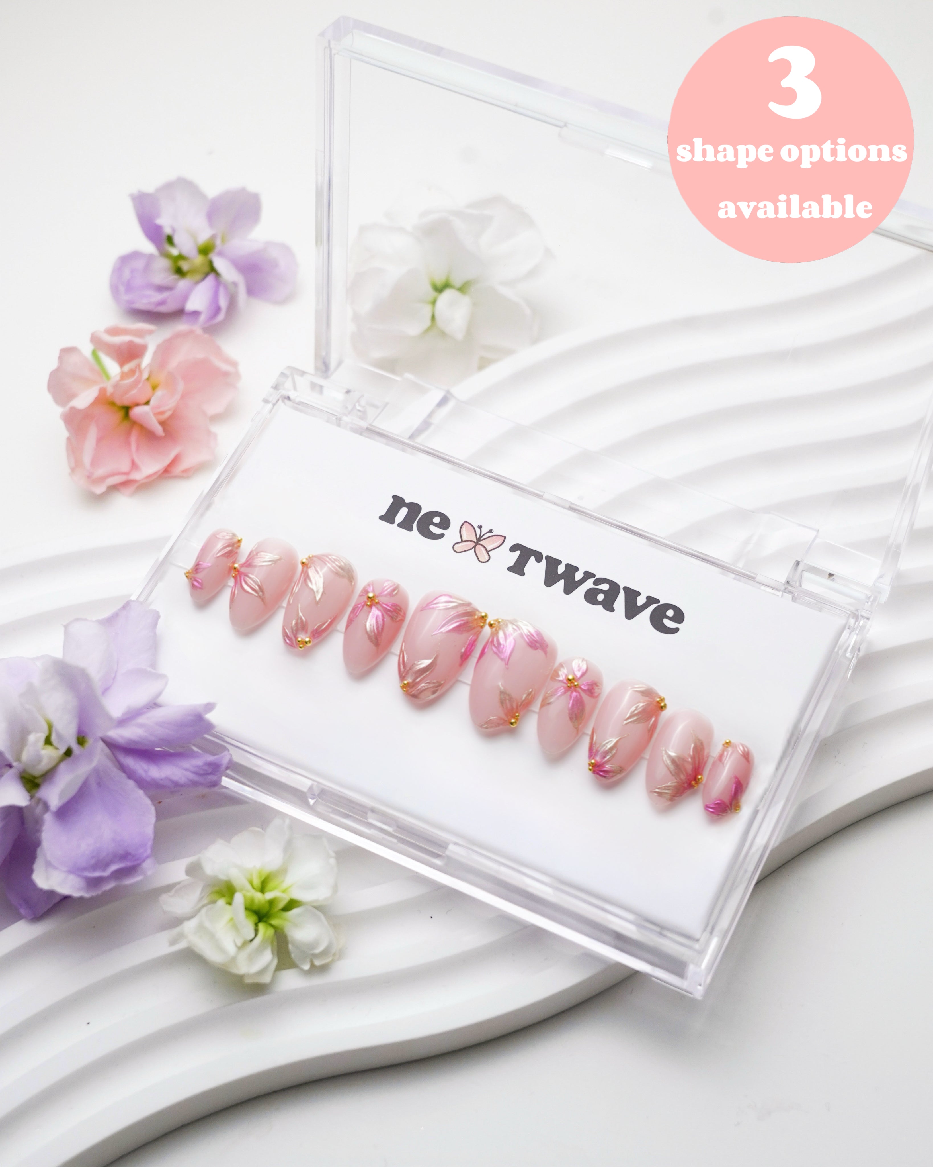 Gloss Garden – Nextwave Nails Luxury Handmade Press-on Nails
