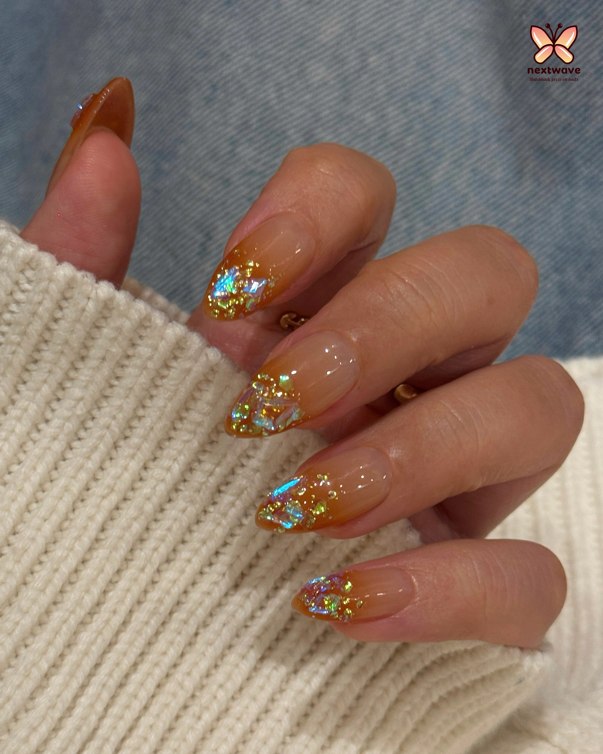Solar Kiss – Nextwave Nails Luxury Handmade Press-on Nails