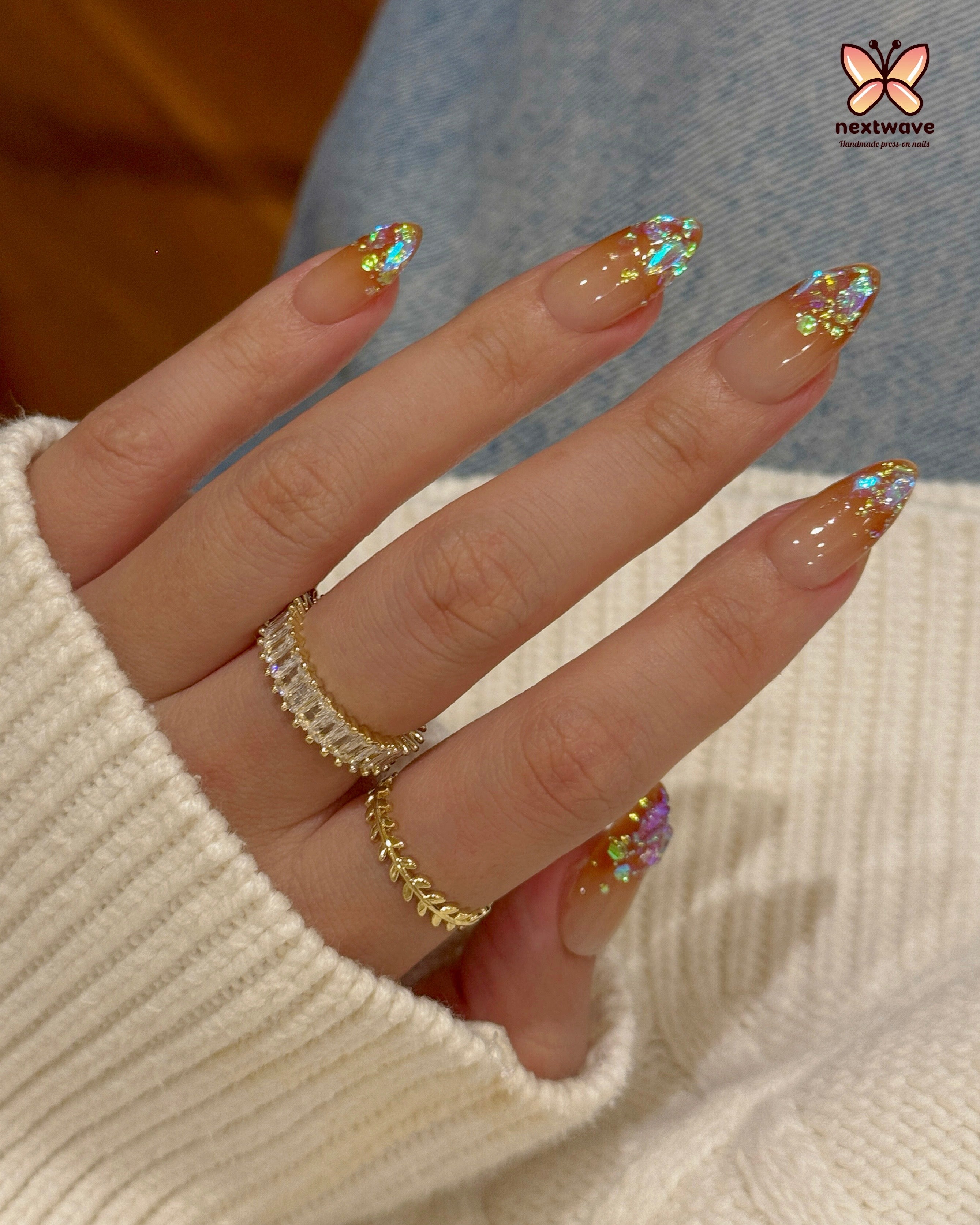 Solar Kiss – Nextwave Nails Luxury Handmade Press-on Nails