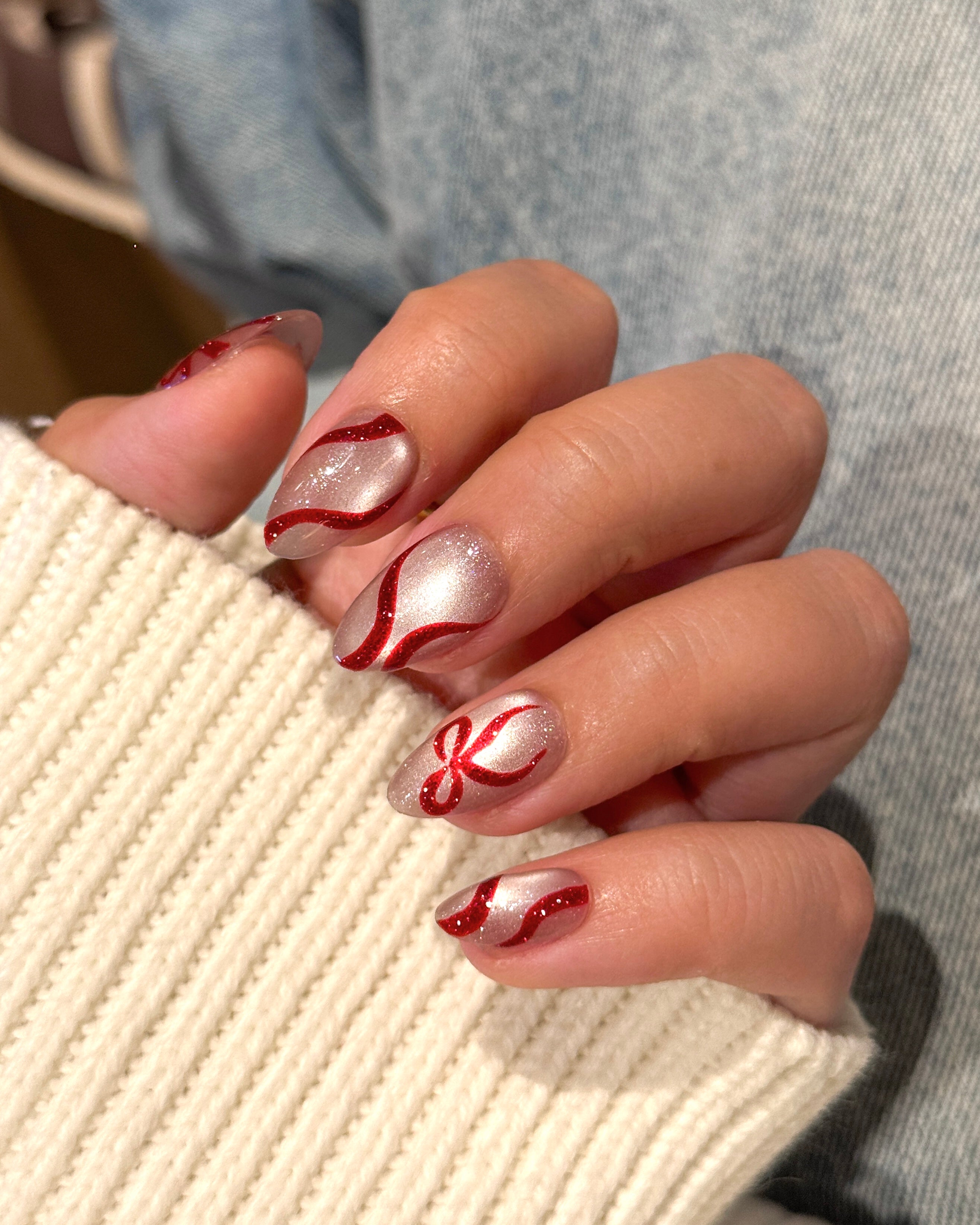 Christmas Nails – Nextwave Nails Luxury Handmade Press-on Nails