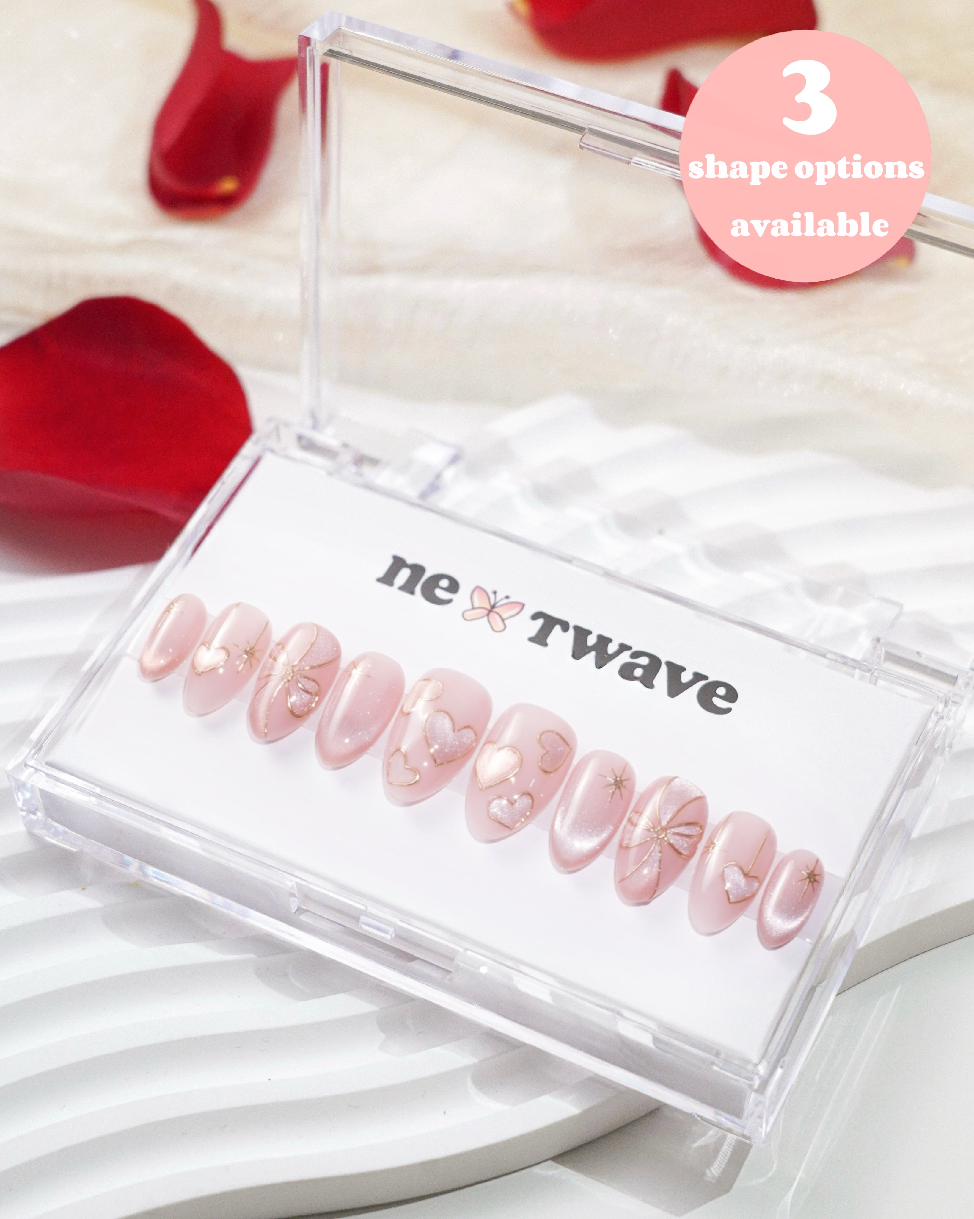 Wrapped in Love – Nextwave Nails Luxury Handmade Press-on Nails
